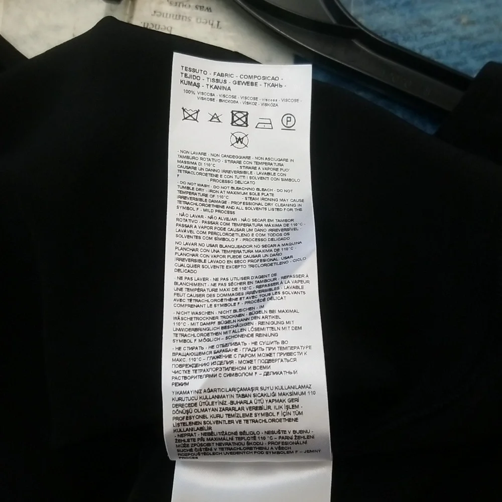 NWT A/X Armani Exchange Size XL Black Blouse - Picture 10 of 11